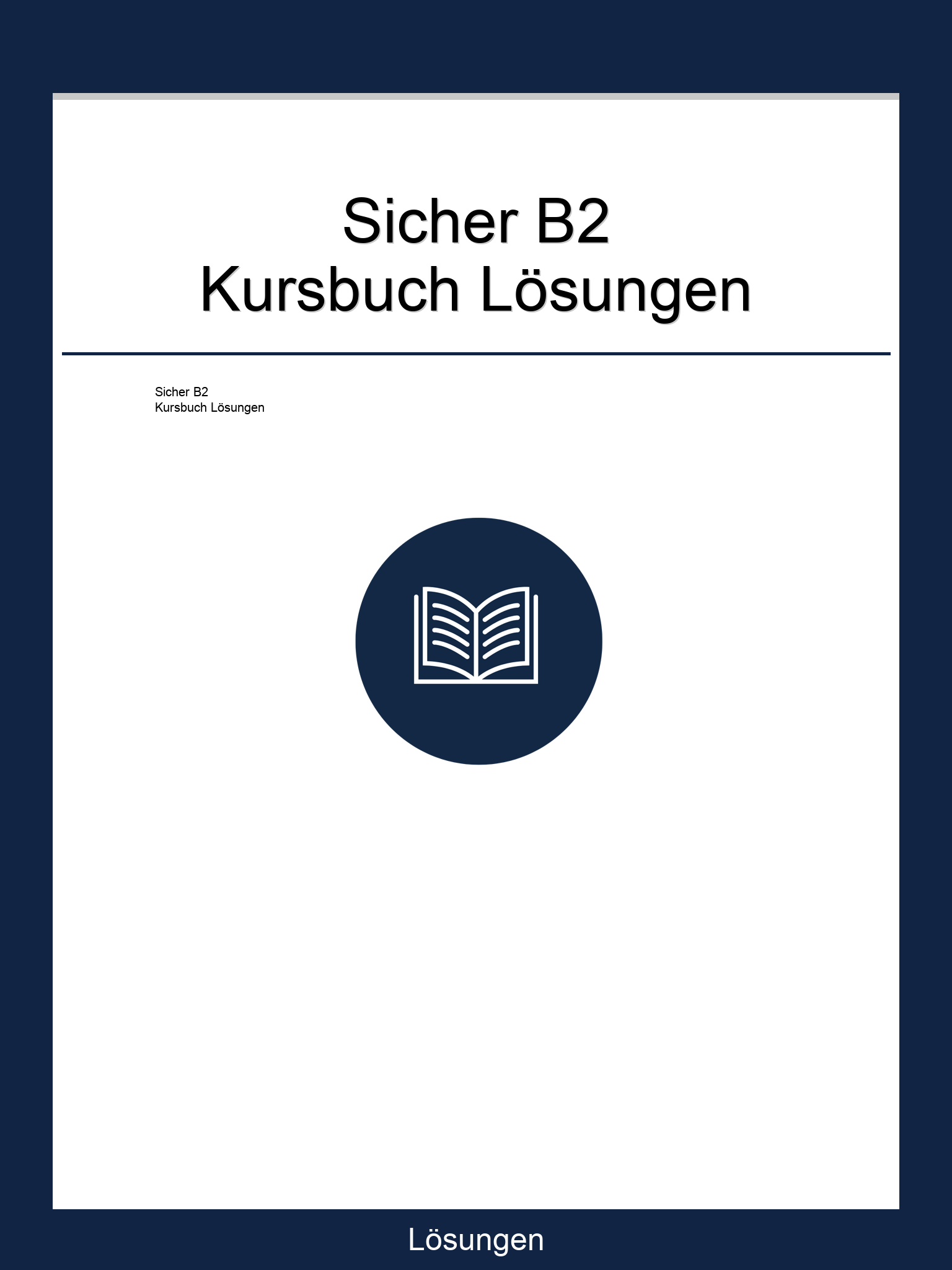 Sicher B2 Kursbuch Lösungen PDF